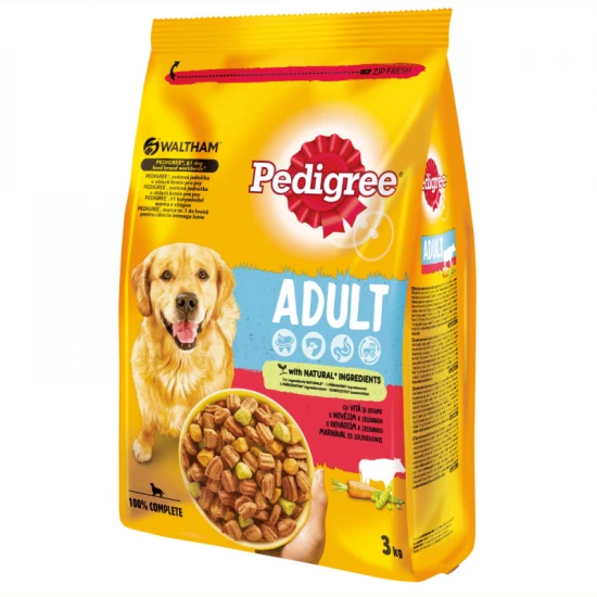 PEDIGREE Száraz Marha & Zöldség 3kg