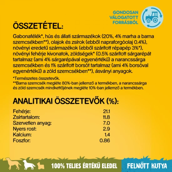 PEDIGREE Száraz Marha & Zöldség 3kg