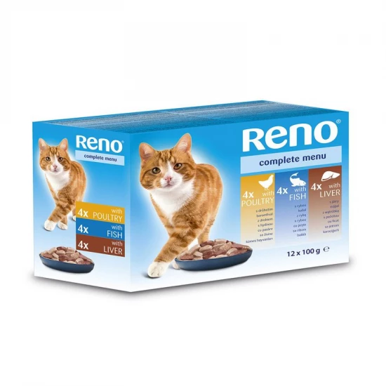 Reno alutasak Macska vegyes-íz 12x100g Multipack