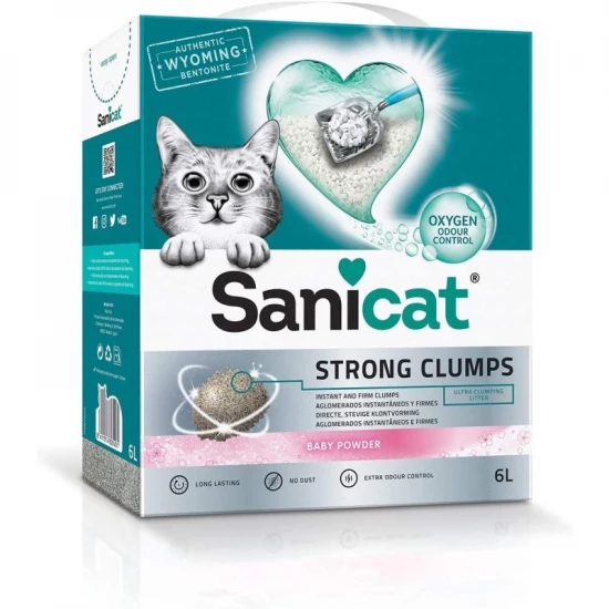 Sanicat macskaalom Strong Clumps csomósodó wyoming bentonit 6l