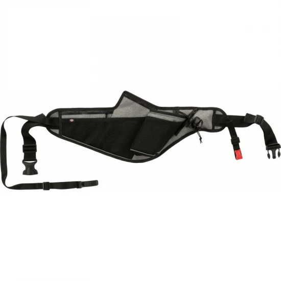 Trixie Futópóráz övvel - Öv: 70-130cm/23cm, póráz: 1,15-1,50m/20mm szürke
