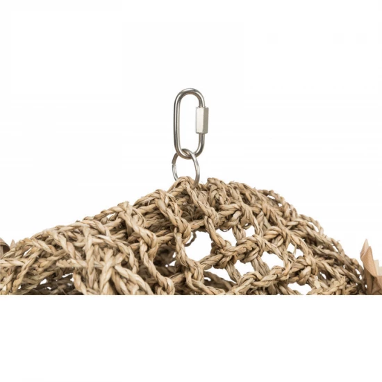 Játék madaraknak tengeri füves sátor 19x22cm