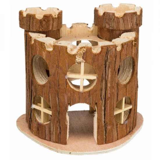 Játék Matti Kastély Rágcsálóknak Fából, 19x14x15 cm