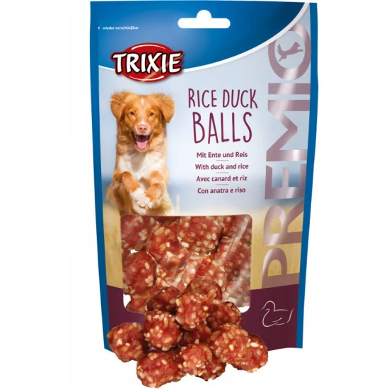 Trixie Jutalomfalat Premio Rizs+Kacsás Labdák 80gr