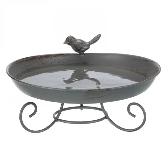 Trixie Kültéri Madárfürdető Álló Fém 800ml/22cm Szürke