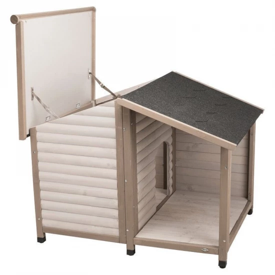 Trixie Kutyaház Lodge nyeregtetővel M-L 130x100x105cm szürke