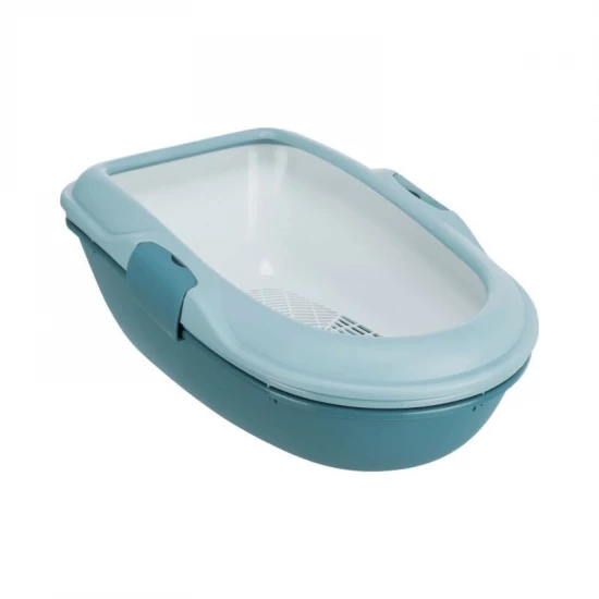 Trixie MacskaWC Berto, 39 × 22 × 59 cm, Világoskék/Sötétkék/Fehér