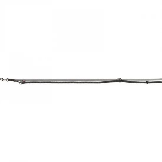 Trixie Softline Elegance hosszabbítható póráz M–L 2m/20mm fekete/grafit