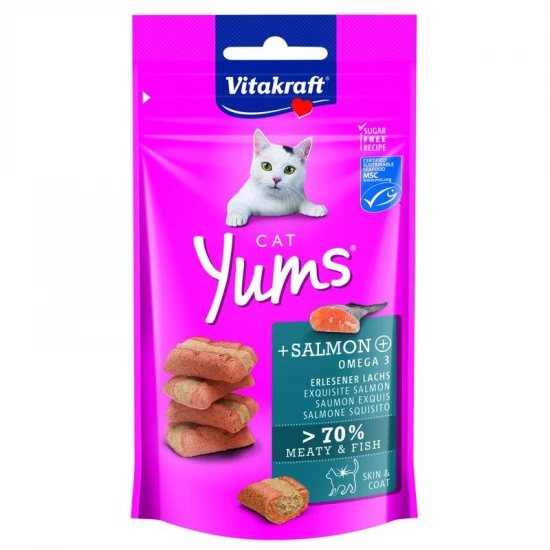 Vitakraft Cat Yums Jutalomfalat Puha Lazac 40g