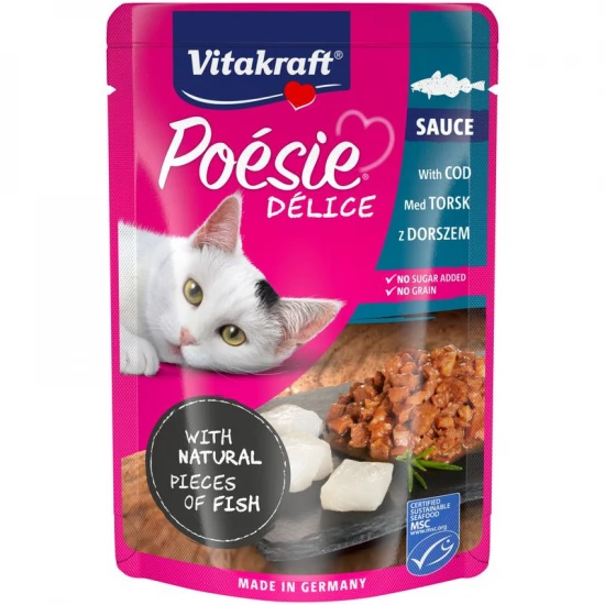 Vitakraft Poésie Delice Macska Alutasak Tőkehal 85g