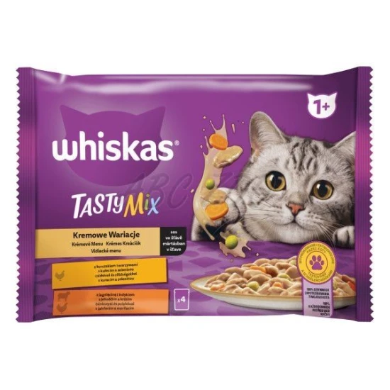 Whiskas alutasak 4-pack Tasty Mix Krémes kreációk  4x85g Multipack