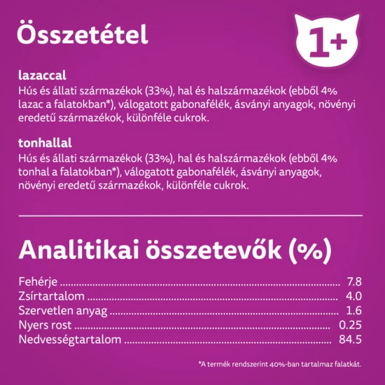 Whiskas alutasak 4-pack halas aszpikban  4x85g Multipack